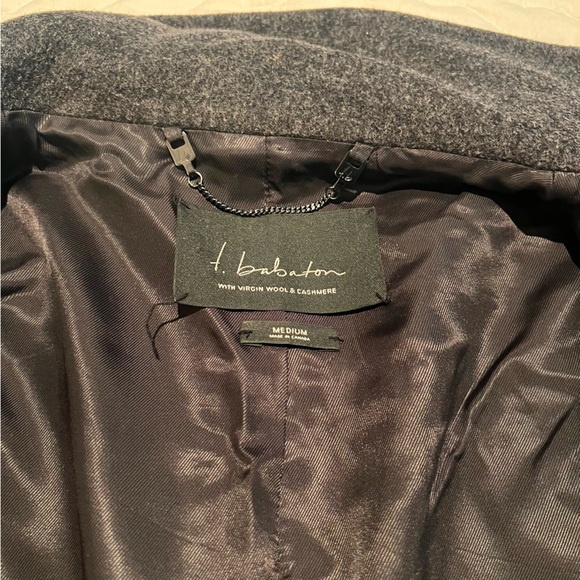 BABATON Dark Grey Wool Jacket - Size M - Picture 7 of 7